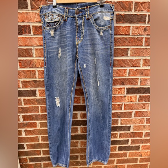 TRUE RELIGION: Men’s 34 Distressed jeans - Picture 2 of 13